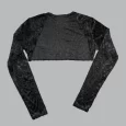 USA Made Ooh La La Long Sleeve Burnout Velvet Shrug