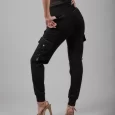 USA Made Ooh la la Women’s Cargo Joggers with Chaine Trim