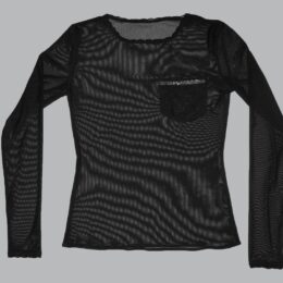 USA Made Ooh La La Long Sleeve Power Pocket Mesh T Shirt