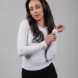 USA Made Ooh la la Women’s Knit Long Sleeve Crew Neck Top