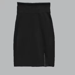 USA Made Ooh la la Ponte de Roma Pencil Skirt with Chaine Trim