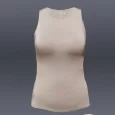 USA Made Ooh la la Women’s Knit Sleeveless Crew Neck Tank Top w Cut in Shoulders