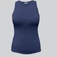 USA Made Ooh la la Women’s Knit Sleeveless Crew Neck Tank Top w Cut in Shoulders