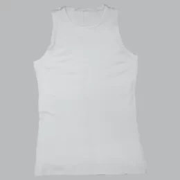 USA Made Ooh la la Women's Knit Sleeveless Crew Neck Tank Top w Cut in Shoulders